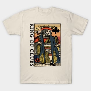 Vintage Standard Character of Playing Card King of Clubs T-Shirt